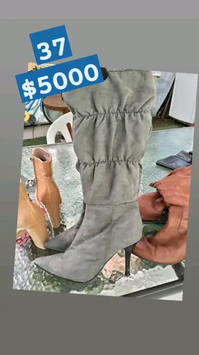 Botas de cuero marrón talla 38 - miniatura 5