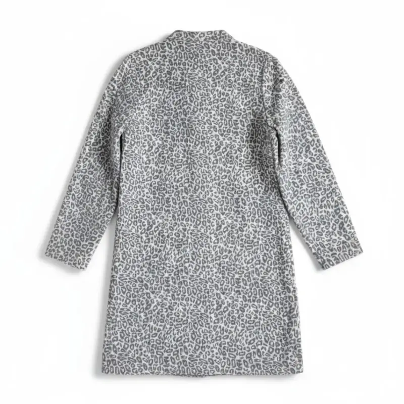 Vestido camisero animal print Urb Talla Medium - 2
