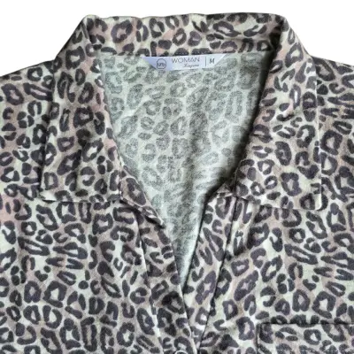 Vestido camisero animal print Urb Talla Medium - miniatura 3