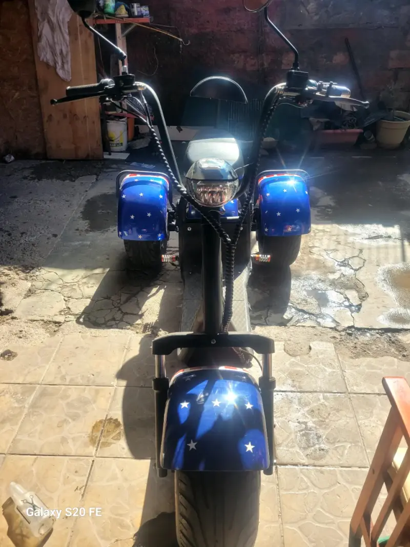 Scooter eléctrico de tres ruedas estilo patriótico - 3