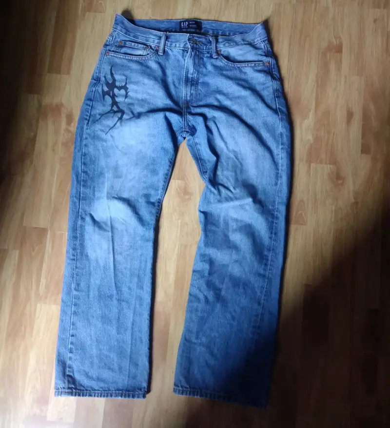 🔥 Jeans GAP Relaxed 30x30 - Diseño Custom Único - 2