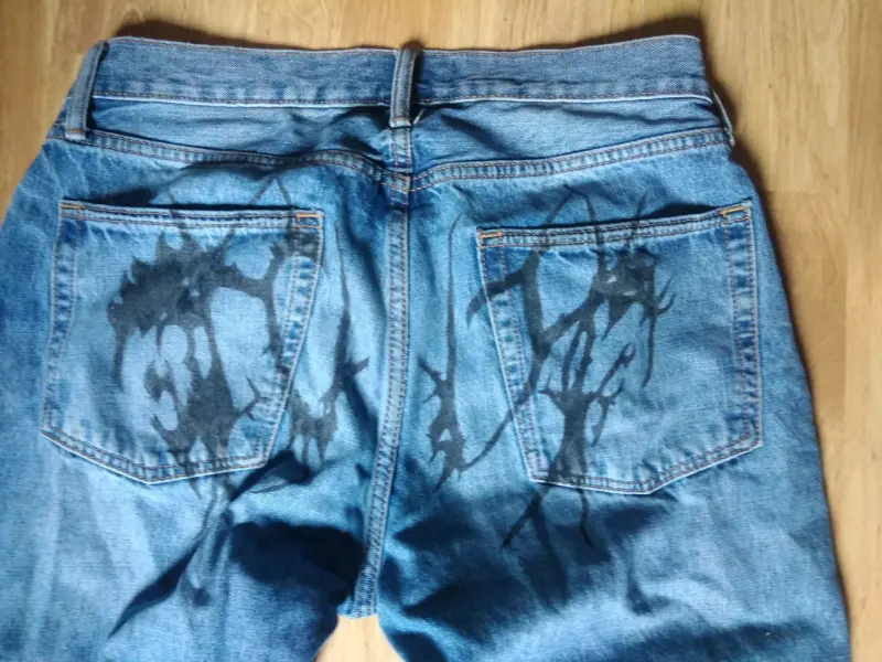 🔥 Jeans GAP Relaxed 30x30 - Diseño Custom Único - 5