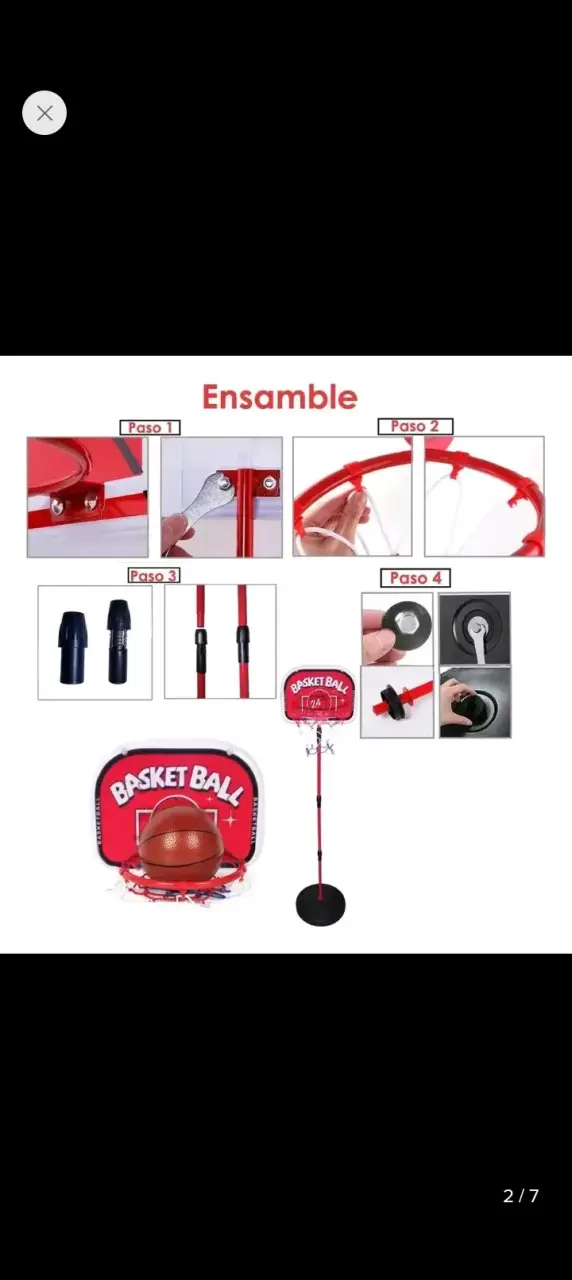 Aro de básquetbol Ajustable - 1