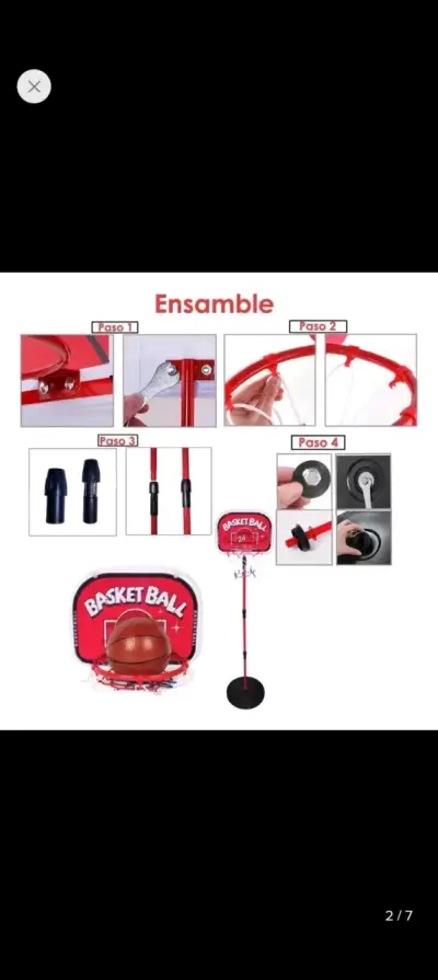 Aro de básquetbol Ajustable - miniatura 1
