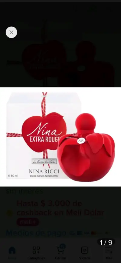 Perfume Nina Ricci Extra Rouge 80ml Original - miniatura 2