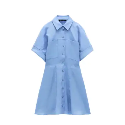Vestido Camisero Zara Talla S para mujer - miniatura 1