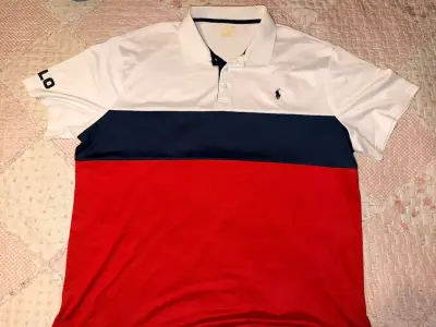 Polera Polo tricolor para hombre - miniatura 1
