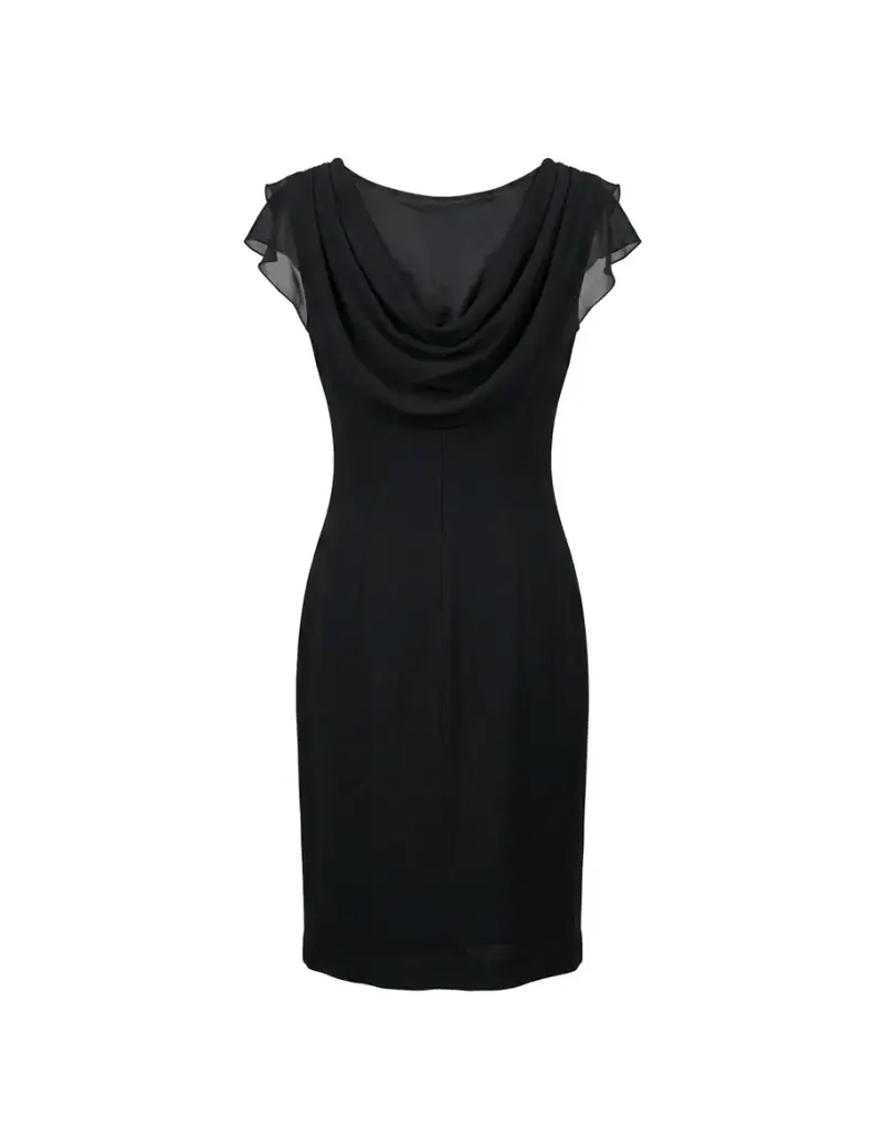 Vestido de cóctel negro AJ Bari vintage - 1
