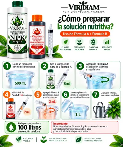 Kit de Nutrientes Fórmula A y B  Plantas - miniatura 3