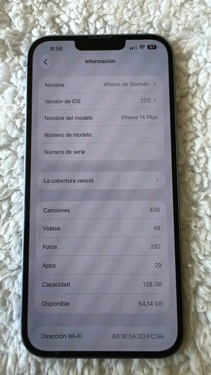 iPhone 14 Plus /128GB/86% Bateria/Incluye Carcasas - 4