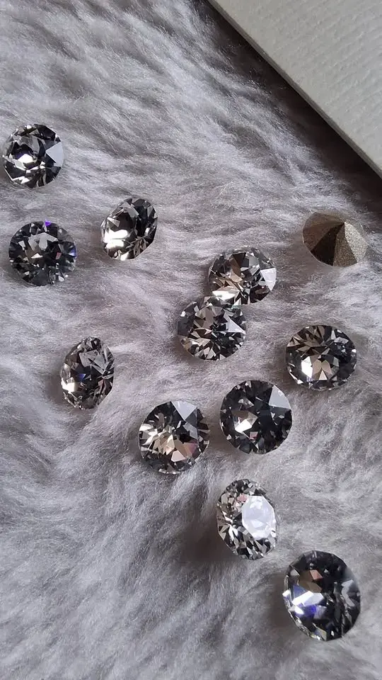 Pack 12 uds. 5mm Chaton Swarovski color Crystal - 2