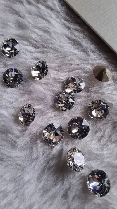 Pack 12 uds. 5mm Chaton Swarovski color Crystal - miniatura 2