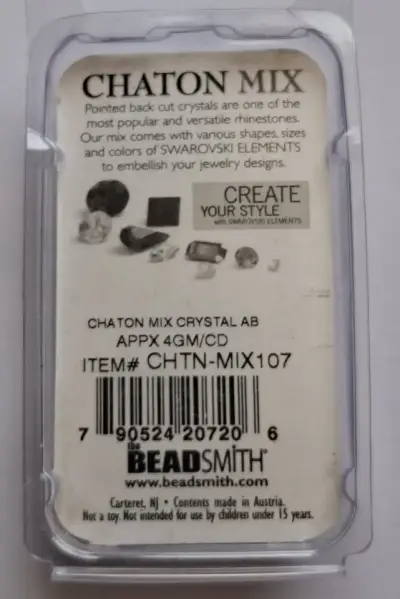 Chaton Mix Cristal Swarovski Elements Crystal AB - miniatura 5