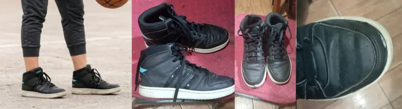 Zapatillas deportivas negras de caña alta