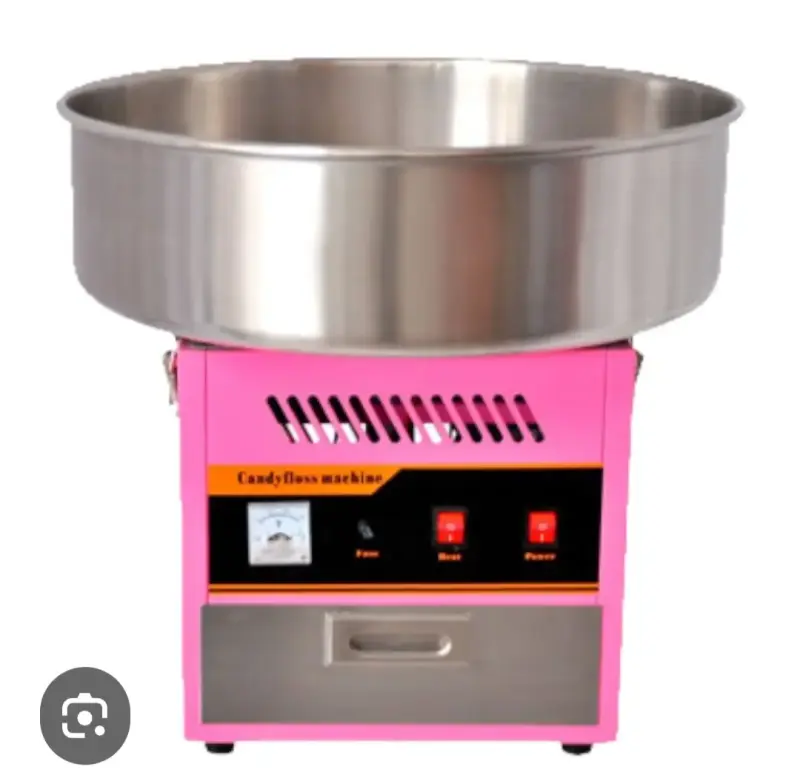 Máquina de Algodón de Azúcar Rosa Eléctrica