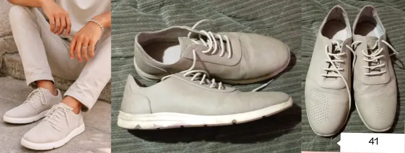 Zapatos casuales beige para hombre talla 41