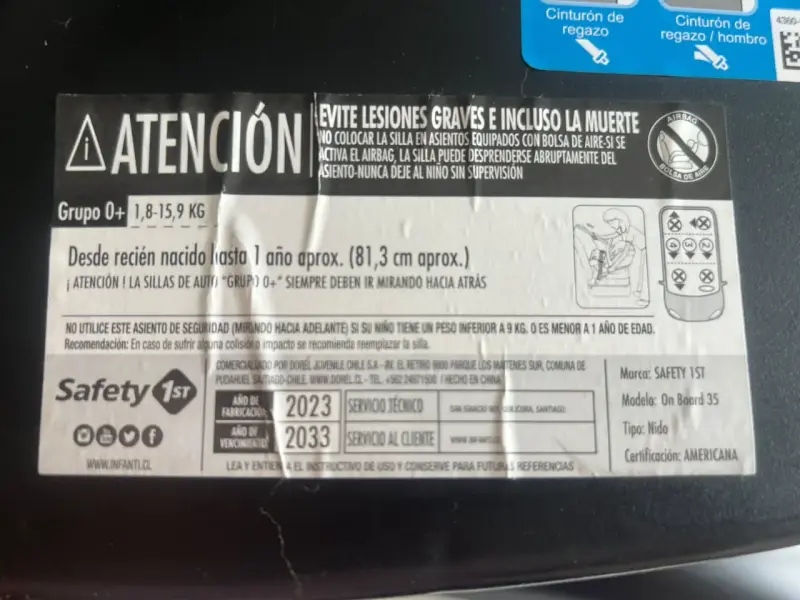 Silla de Auto para Bebé Safety 1st OnBoard 35 - 4