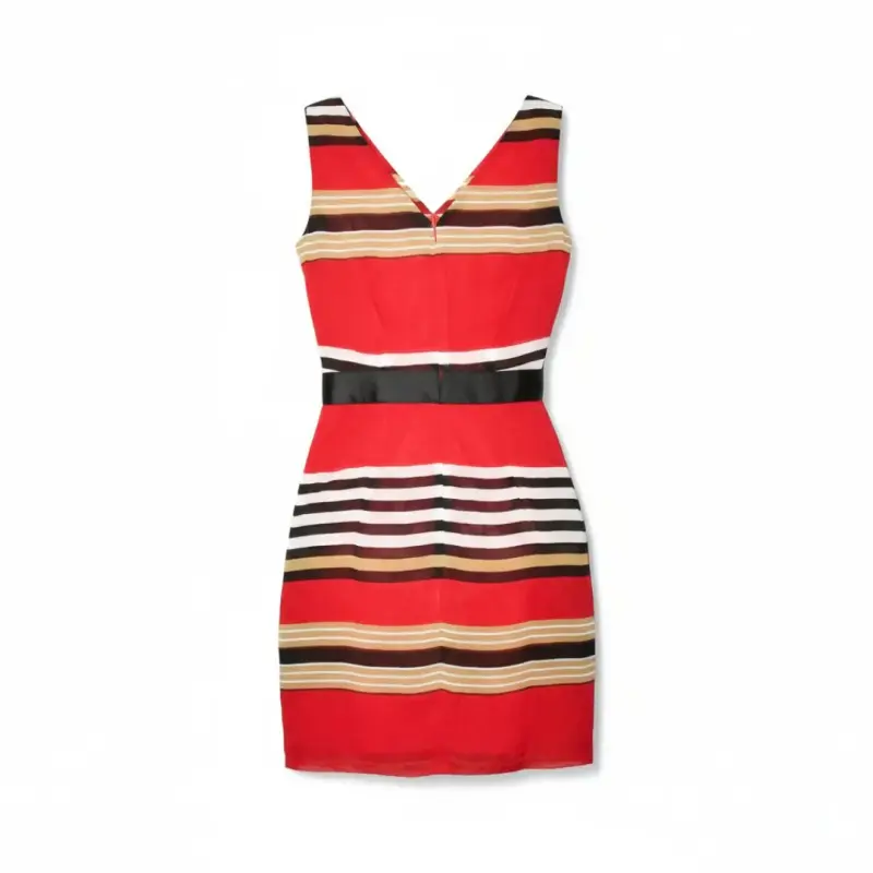 Vestido Ash Talla L Corto rayas multicolor - 2