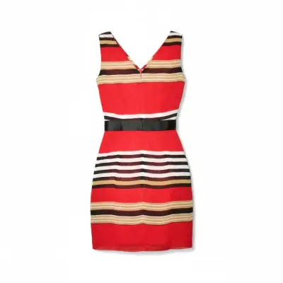 Vestido Ash Talla L Corto rayas multicolor - miniatura 2
