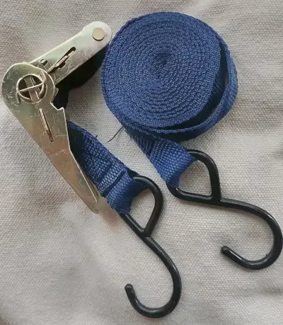 Correa de amarre con trinquete azul - miniatura 1