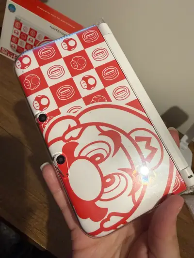 Nintendo 3DS XL Mario White Edition con caja - miniatura 2