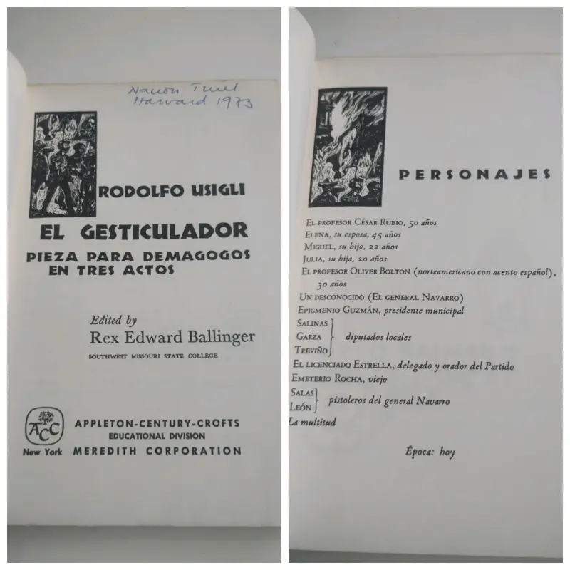 Libro 'El Gesticulador' de Rodolfo Usigli - 2