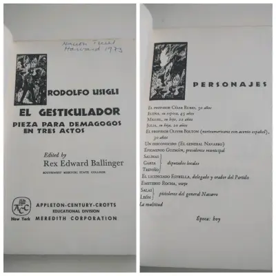 Libro 'El Gesticulador' de Rodolfo Usigli - miniatura 2