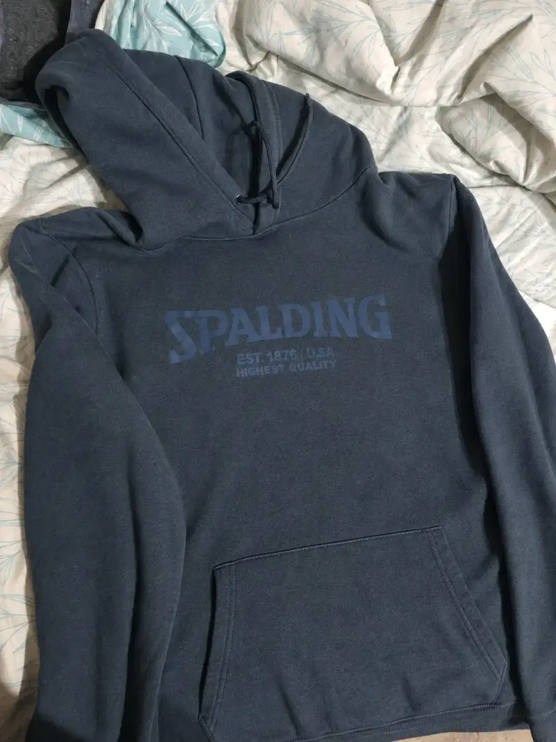 Polerón con capucha Spalding azul oscuro