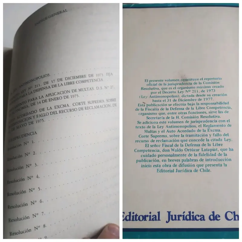 Libro Ley Antimonopolios Chile 1974-1977 - 3