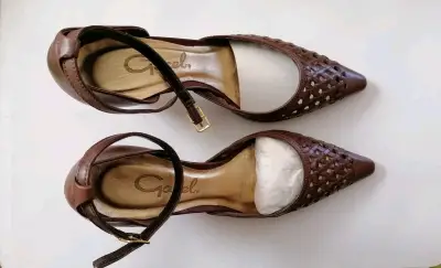 Zapatos  Cafe con Diseño Trenzado - miniatura 2