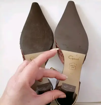 Zapatos  Cafe con Diseño Trenzado - miniatura 5