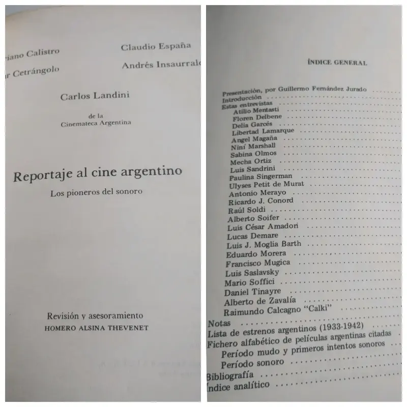 Libro de Cine 'Reportaje al Cine Argentino' - 2