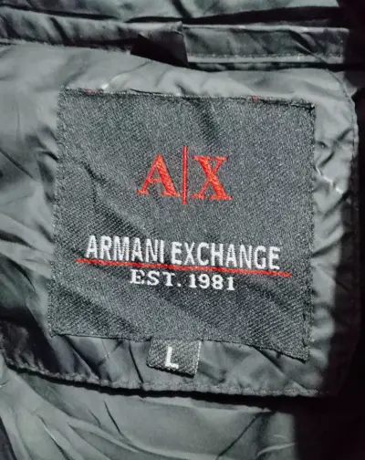 Chaleco sin mangas negro Armani Exchange - miniatura 3
