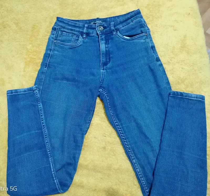 Jeans de mezclilla azul para mujer Vera - 3