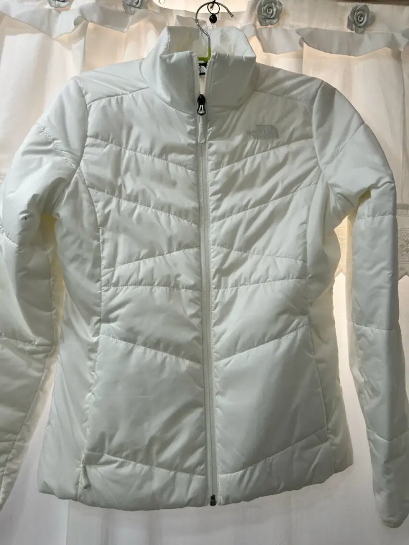 Chaqueta acolchada blanca The North Face para mujer - 1
