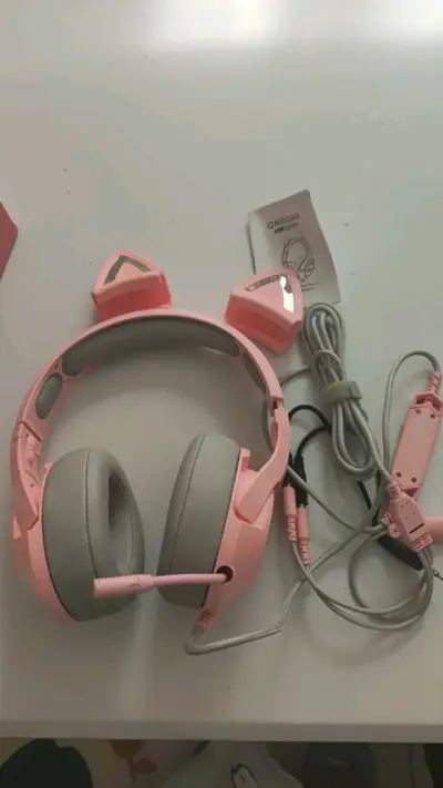 Auriculares gamer Onikuma K9 con orejas de gato - miniatura 3