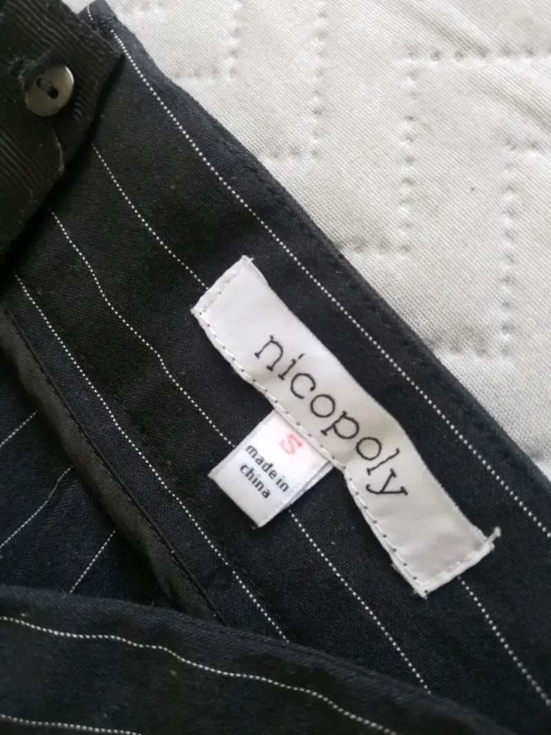 Falda lápiz a rayas Nicopoly azul - 3