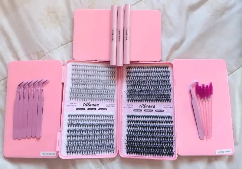 Kit de extensiones de pestañas Tillnana con aplicadores