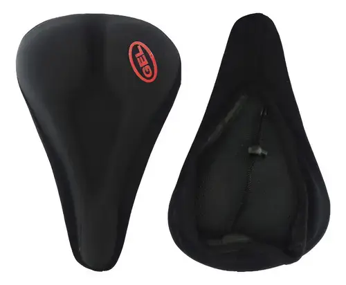 Funda de Asiento de Bicicleta con Gel Negro - 1