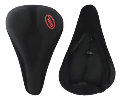 Funda de Asiento de Bicicleta con Gel Negro - miniatura 1