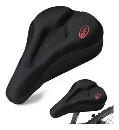 Funda de Asiento de Bicicleta con Gel Negro - 3