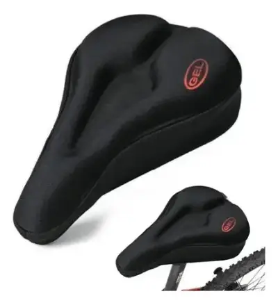 Funda de Asiento de Bicicleta con Gel Negro - miniatura 3