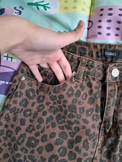 Falda de mezclilla animal print talla S nueva - miniatura 3