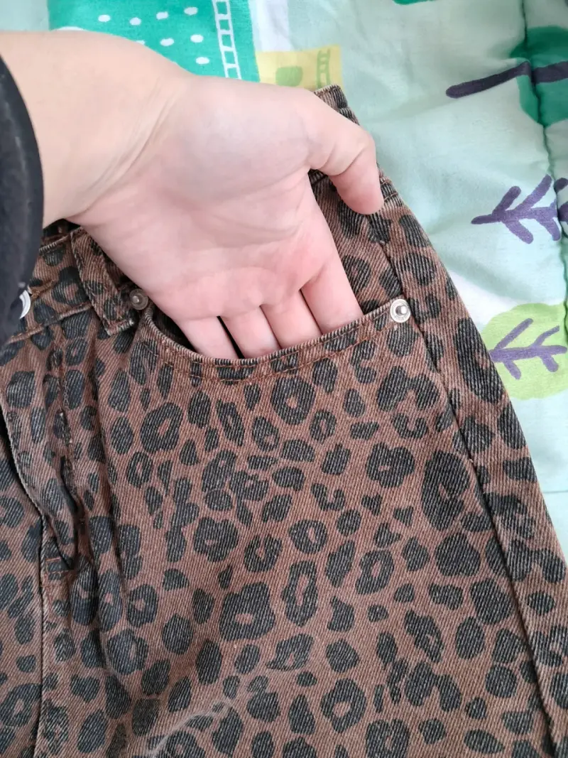 Falda de mezclilla animal print talla S nueva - 4
