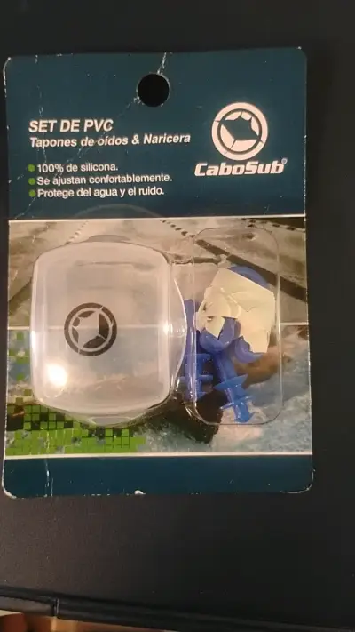 Set de tapones de oídos y naricera CaboSub de silicona - miniatura 1