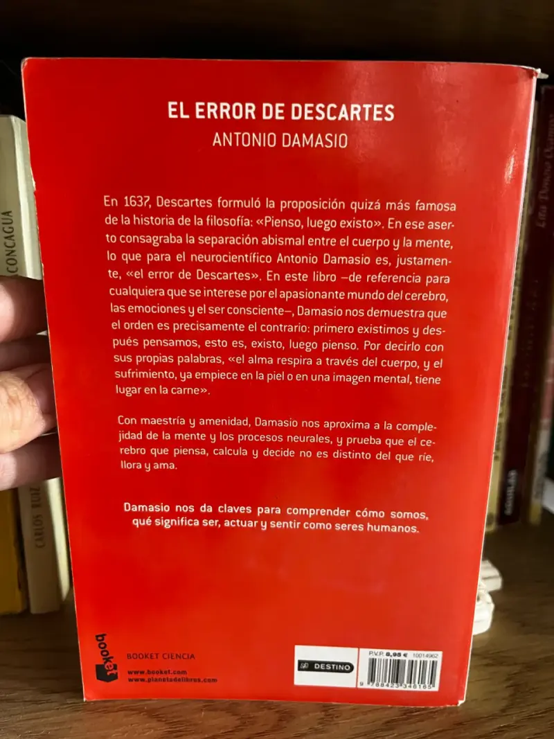 'El Error de Descartes' de Antonio Damasio - 3