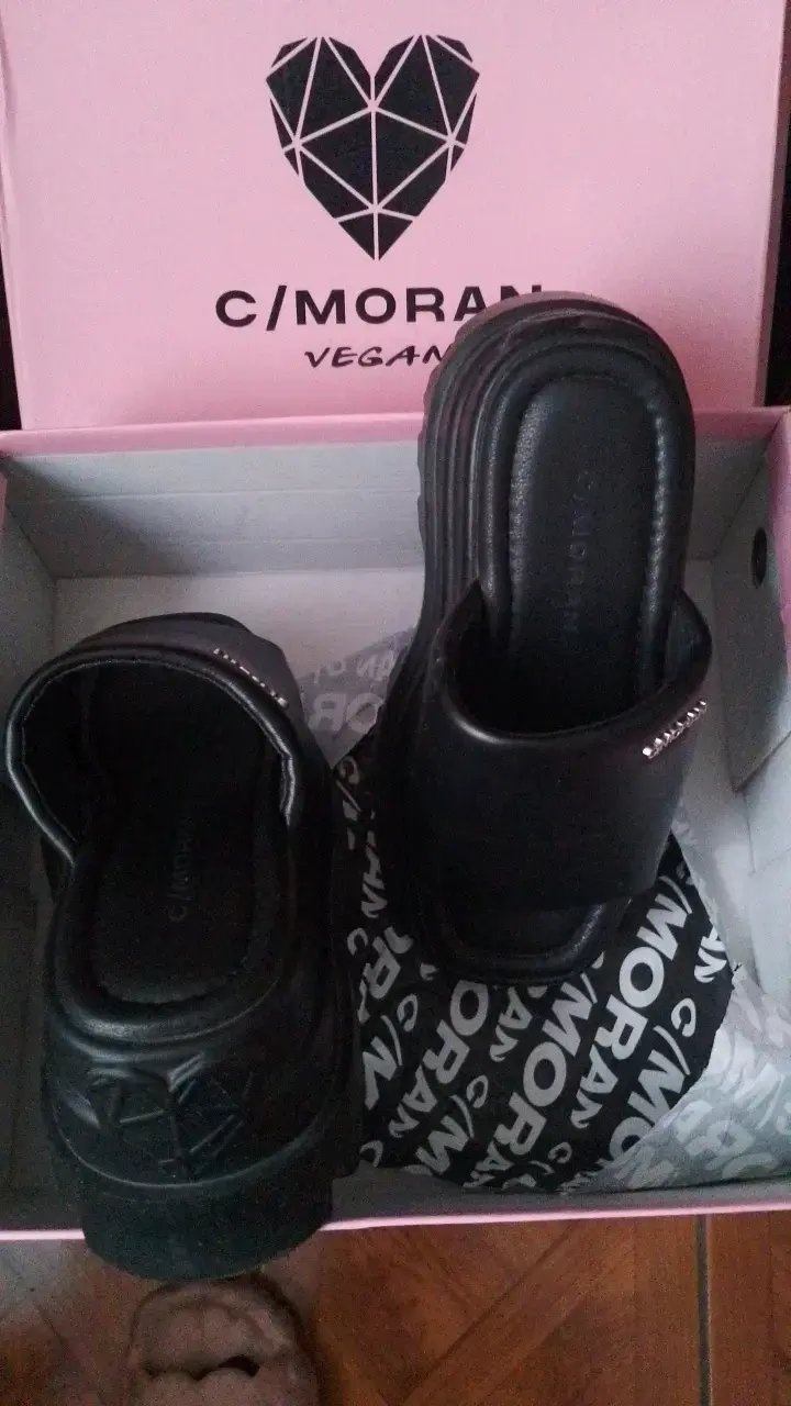 Sandalias negras veganas C/Moran - 4