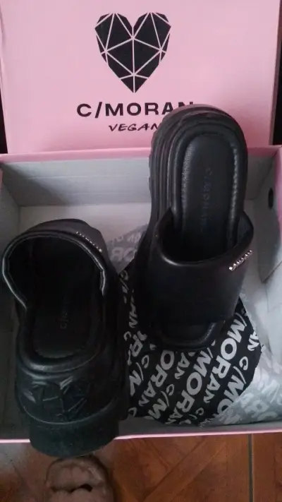 Sandalias negras veganas C/Moran - miniatura 4