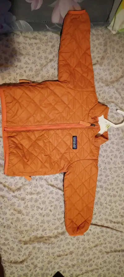 Chaqueta acolchada naranja para niños Patagonia - miniatura 2