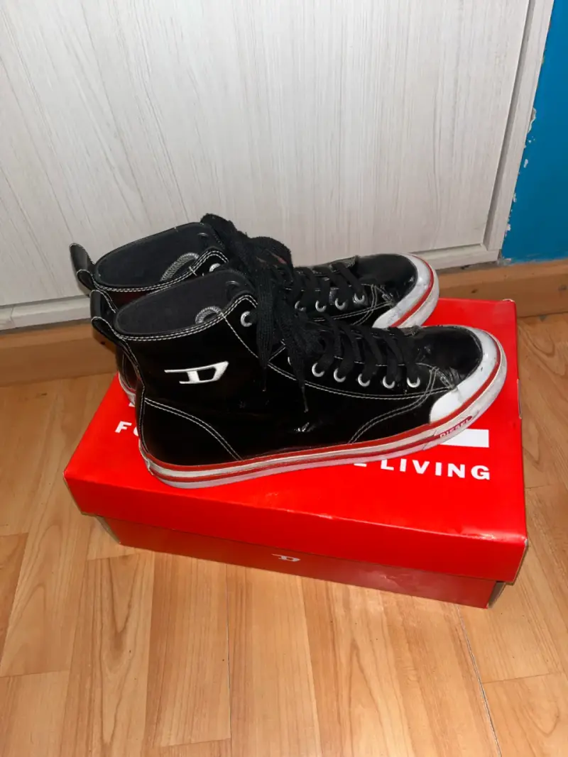Zapatillas negras Diesel S-Athos Mid para hombre - 1